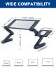 Adjustable Height Laptop Desk Laptop Stand for Bed Portable Lap Desk Foldable Table Workstation Notebook RiserErgonomic Computer Tray Reading Holder B
